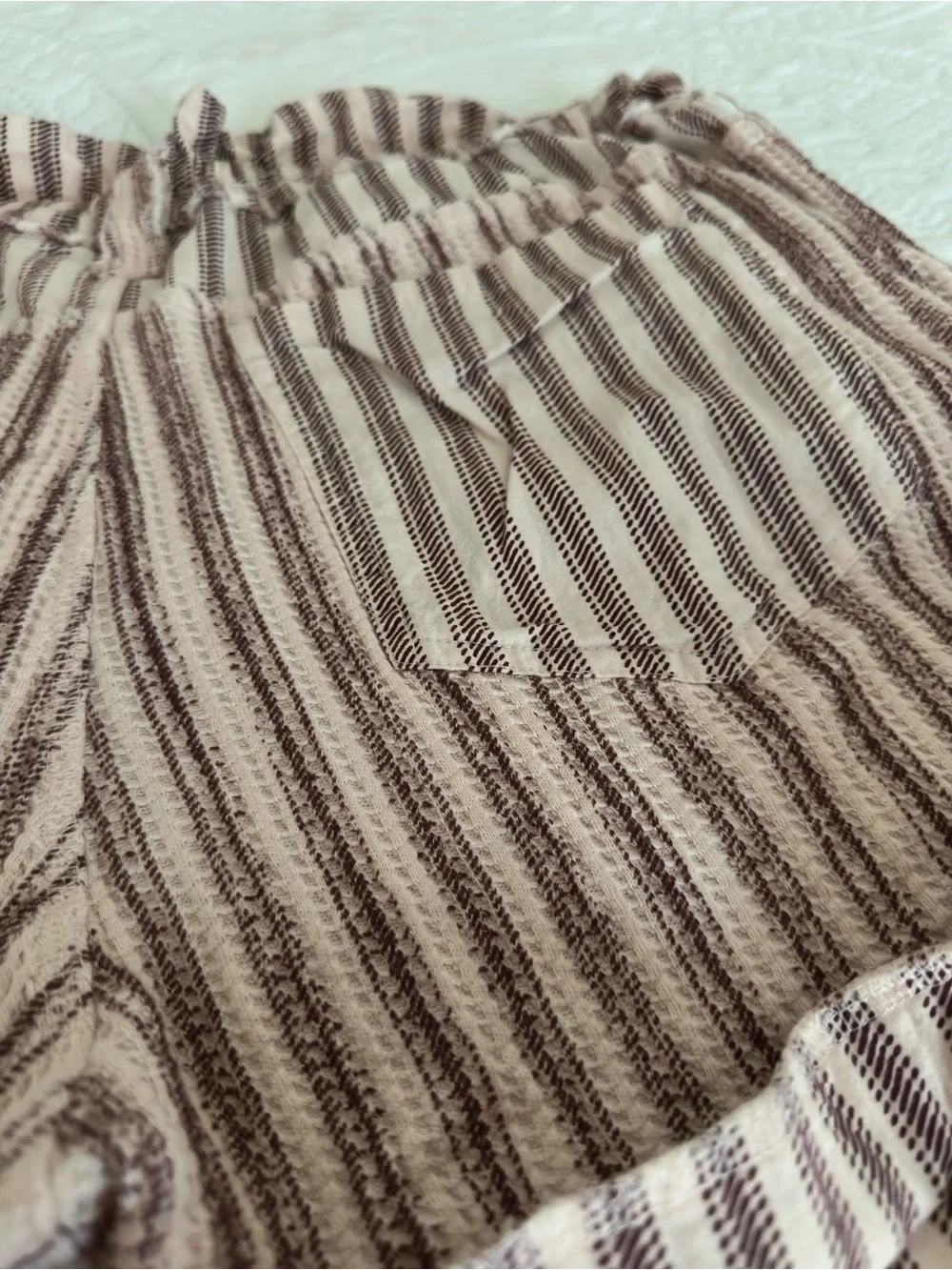 Free People stripe shorts